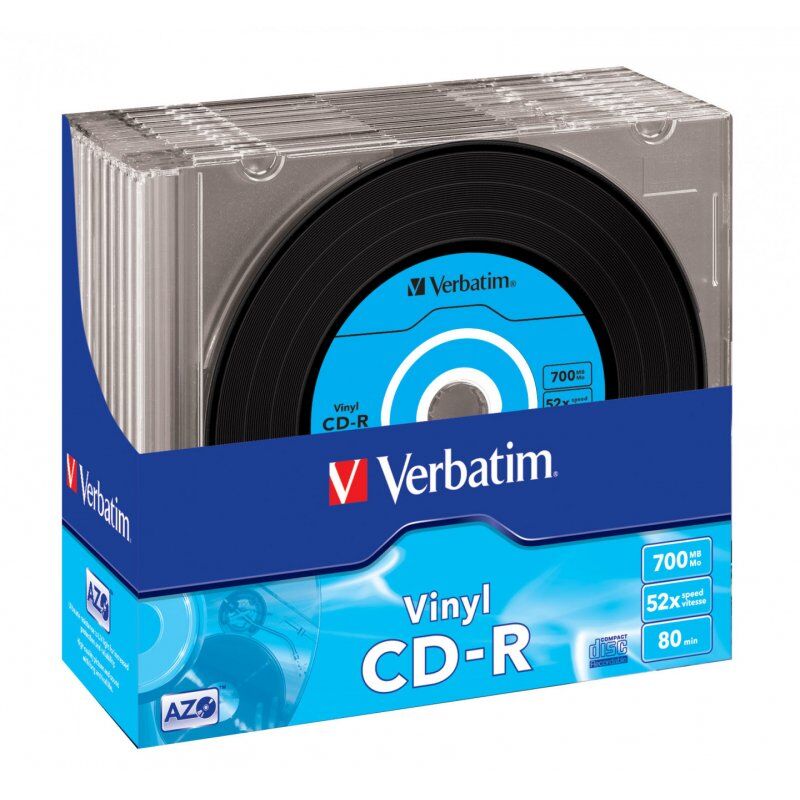Verbatim compatible Data Vinyl - CD-R x 10 - 700 MB - Speichermedium