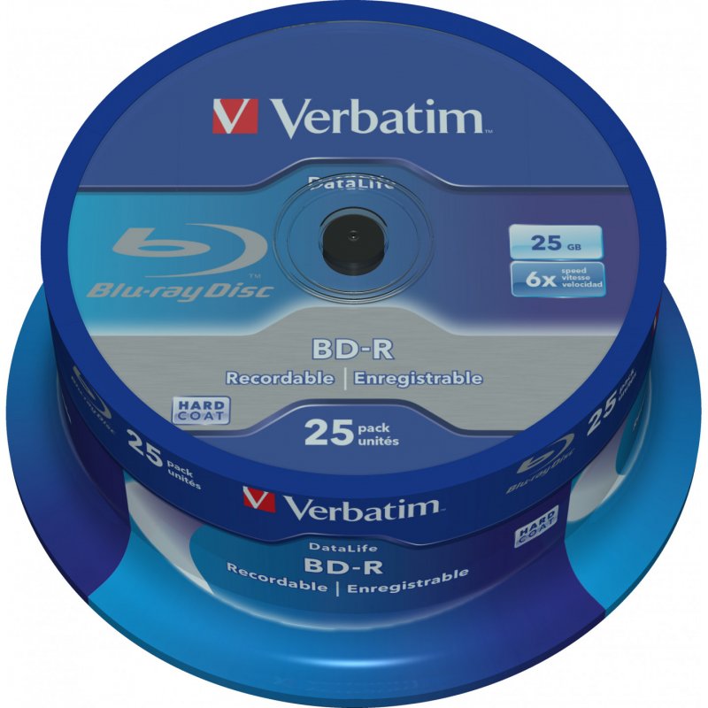 Verbatim Datalife 6x BD-R 25 Go 25 pièce(s)