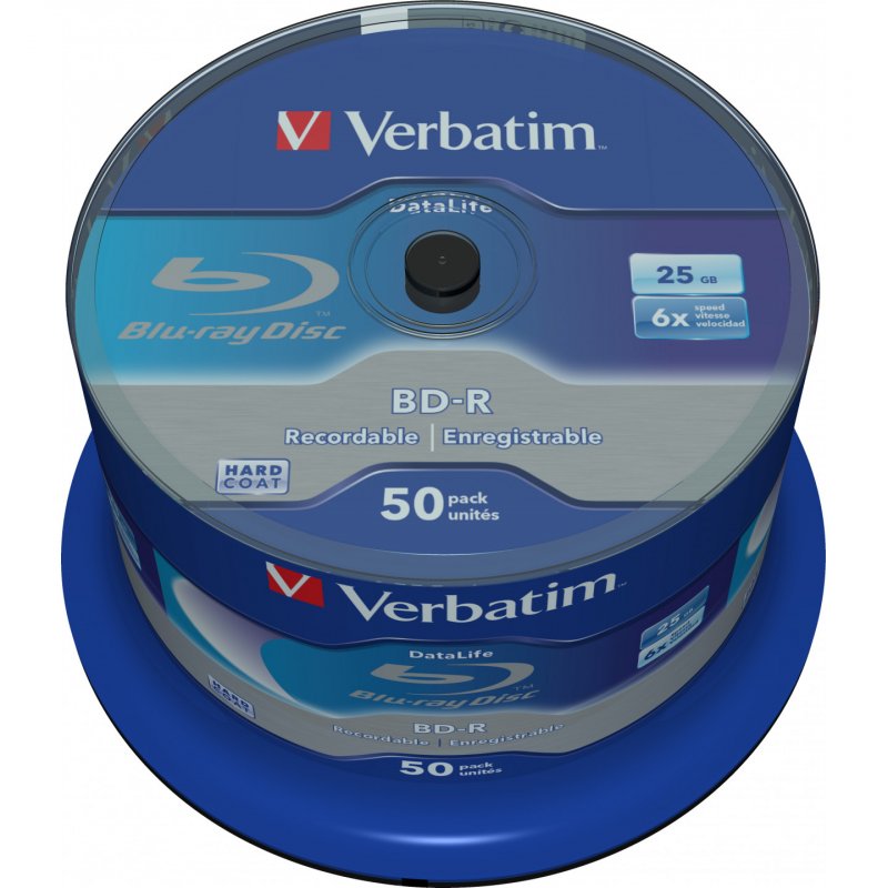 Verbatim Datalife 6x BD-R 25 GB 50 pc(s)