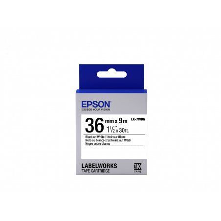 Epson Label Cartridge Standard LK-7WBN Black/White 36mm (9m)