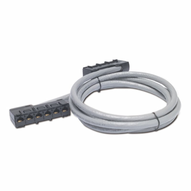 APC 39ft Cat5e UTP, 6x RJ-45 - 6x RJ-45 networking cable Grey 11.89 m U/UTP (UTP)