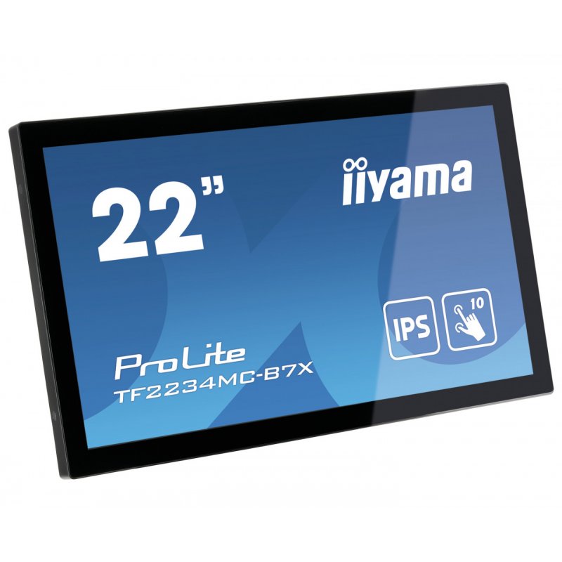 iiyama ProLite TF2234MC-B7X computer monitor 54.6 cm (21.5") 1920 x 1080 pixels Full HD LED Touchscreen Multi-user Black