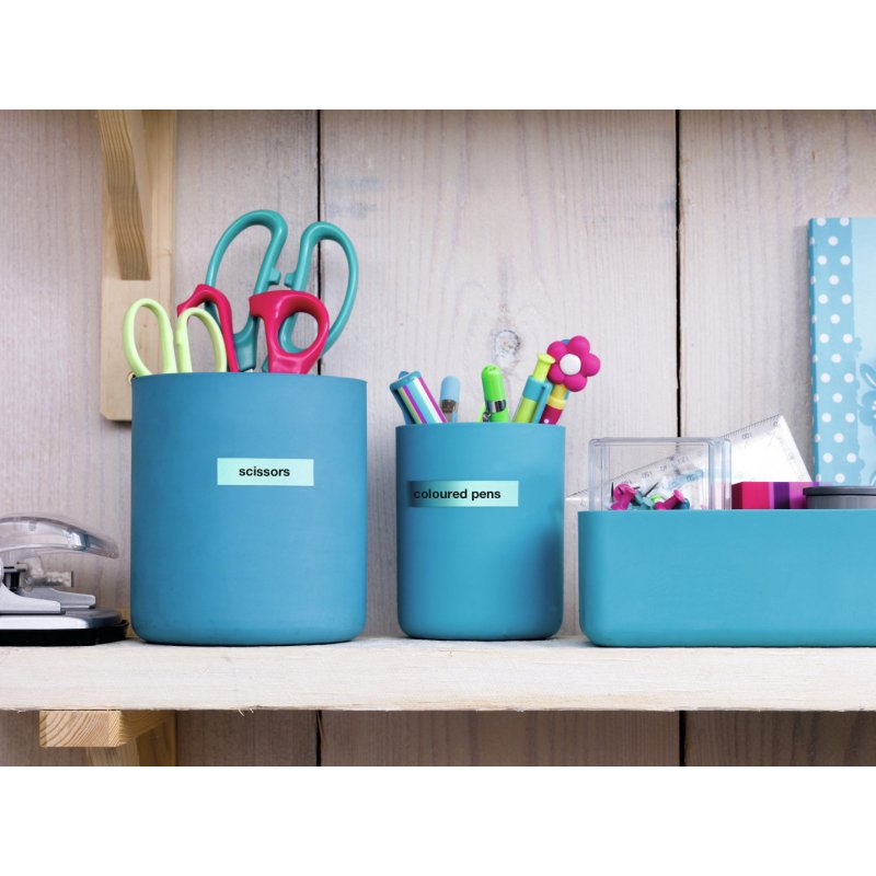 Imprimante d'étiquettes sans fil Dymo compatible LabelManager 210D avec valise de transport (Noir/Gris)