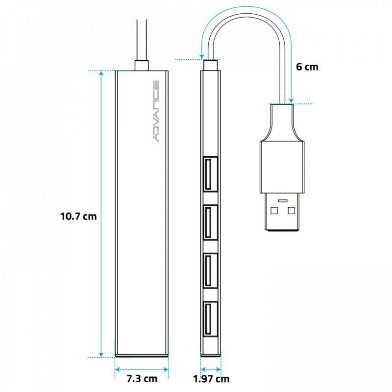 Hub USB 3.0 Advance compatible Xpand Smart - 4 ports