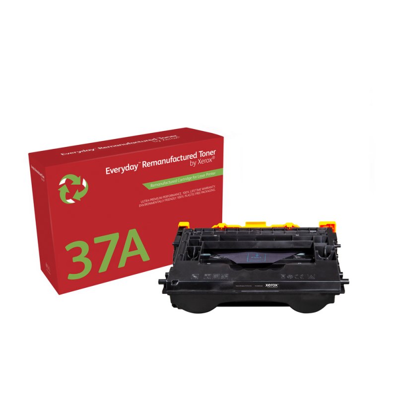 Everyday Remanufactured Black Toner by Xerox replaces HP 37A (CF237A), Standard Capacity