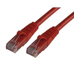 CORDON DE BRASSAGE RJ45 CAT6 A U/UTP - 5M ROUGE