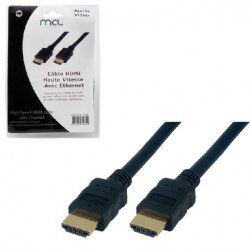 HIGH SPEED HDMI CABLE WITH 3D AND ETHERNET MALE/MALE 3M