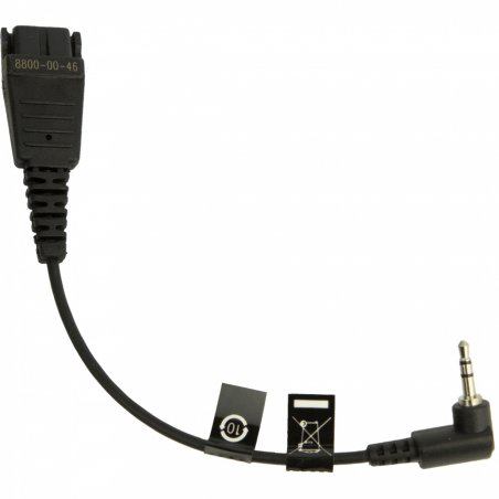 Jabra 8800-00-46 audio cable 0.15 m QD 2.5mm jack Black