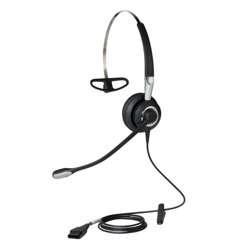 Jabra Biz 2400 II QD Mono NC 3-in-1 Wideband Balanced Casque Avec fil Minerve, Crochets auriculaires, Arceau Bureau/Cent