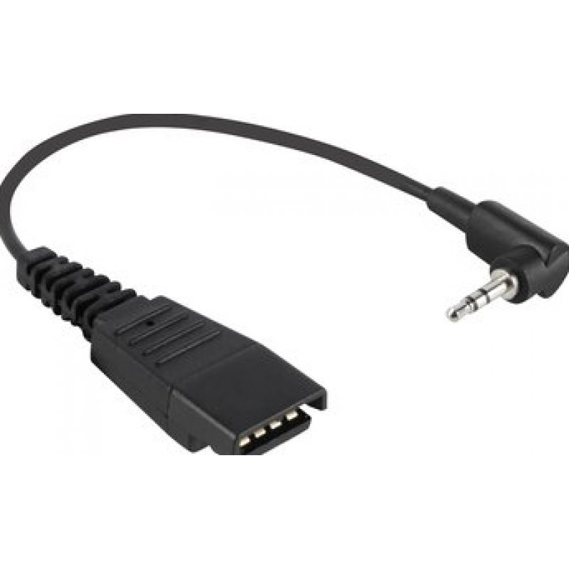 QD CORD TO 3.5 MM PIN PLUG FOR BLACKBERRY + IPHONE