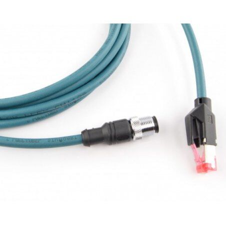 Datalogic CAB-ETH-M03 M12-IP67 networking cable Blue 3 m
