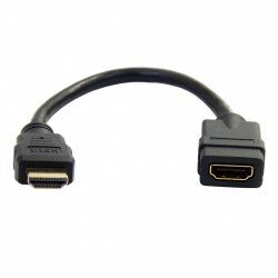 StarTech.com Rallonge HDMI 15,2cm - Câble HDMI Court M/F - Rallonge de Câble HDMI 4K - Économiseur de Port HDMI UHD 4
