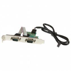 24IN INT USB MOTHERBOARD HEADER TO 2 PORT SERIAL ADAPTER