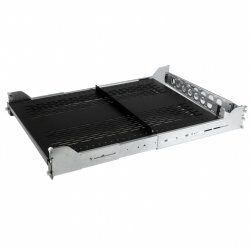StarTech.com 2U Vented Sliding Server Rack Shelf w/ Cable Management Arm - 27.6 to 31.6in Adjustable Mounting Depth - 12