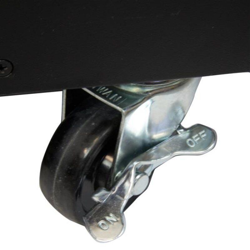 StarTech.com 4-Post 9U Mobile Open Frame Server Rack, Four Post Network Rack with Wheels, 19" Rolling Rack for Home/Offi