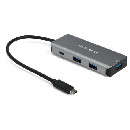 StarTech.com 4 Port USB C Hub (10Gbps) to 3x USB-A & 1x USB-C - 100W Power Delivery Passthrough Charging - Portable USB 