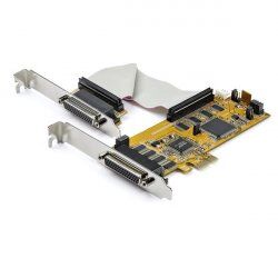 StarTech.com 8-Port PCI Express RS232 Serial Adapter Card - PCIe RS232 Serial Card - 16C1050 UART - Low Profile Serial D