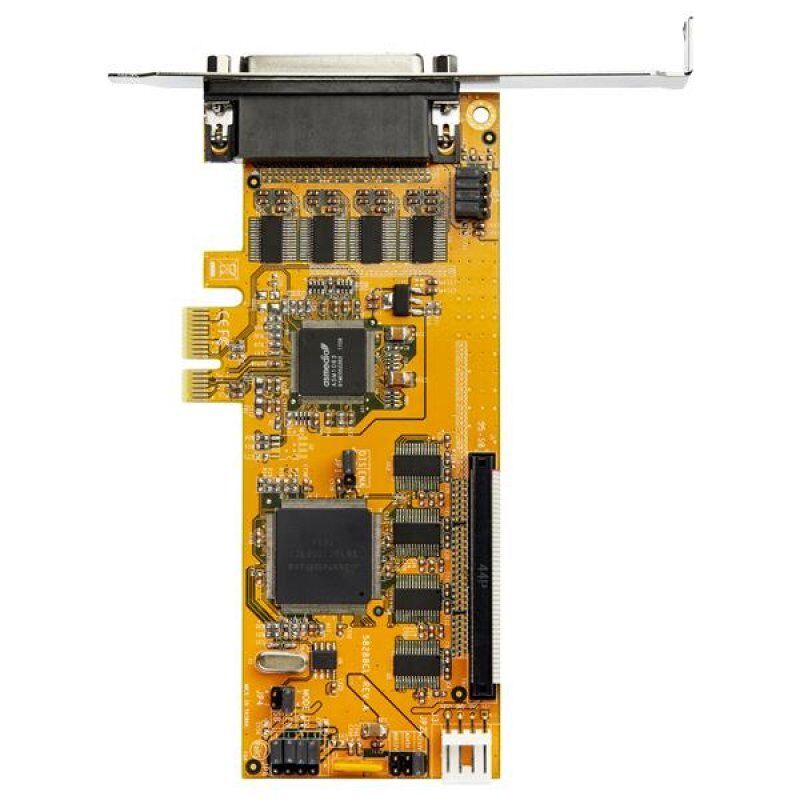 StarTech.com 8-Port PCI Express RS232 Serial Adapter Card - PCIe RS232 Serial Card - 16C1050 UART - Low Profile Serial D