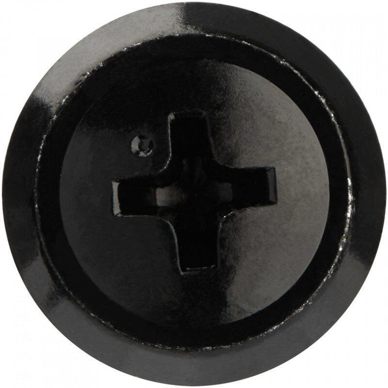 10-32 RACK SCREWS AND NUTS - 50 PACK - BLACK