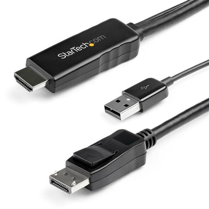 3M HDMI TO DISPLAYPORT CABLE 4K 30HZ - USB-POWERED