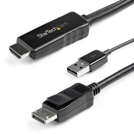 3M HDMI TO DISPLAYPORT CABLE 4K 30HZ - USB-POWERED