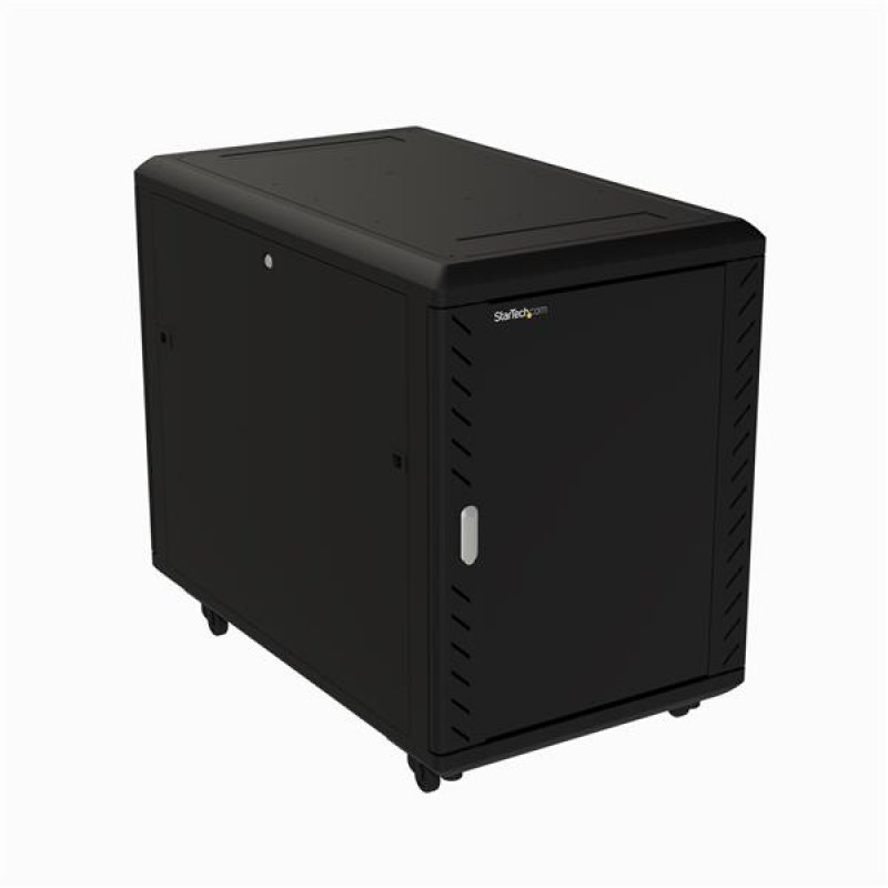 StarTech.com 15U 19" Server Rack Cabinet - 4 Post Adjustable Depth (6-32") Locking Knock Down Network/Computer Equipment
