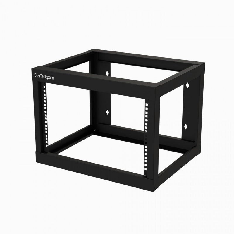 StarTech.com 6U 19" Wall Mount Network Rack 19" Deep 2 Post Open Frame for Server Room Data/AV/IT/Communication/Computer