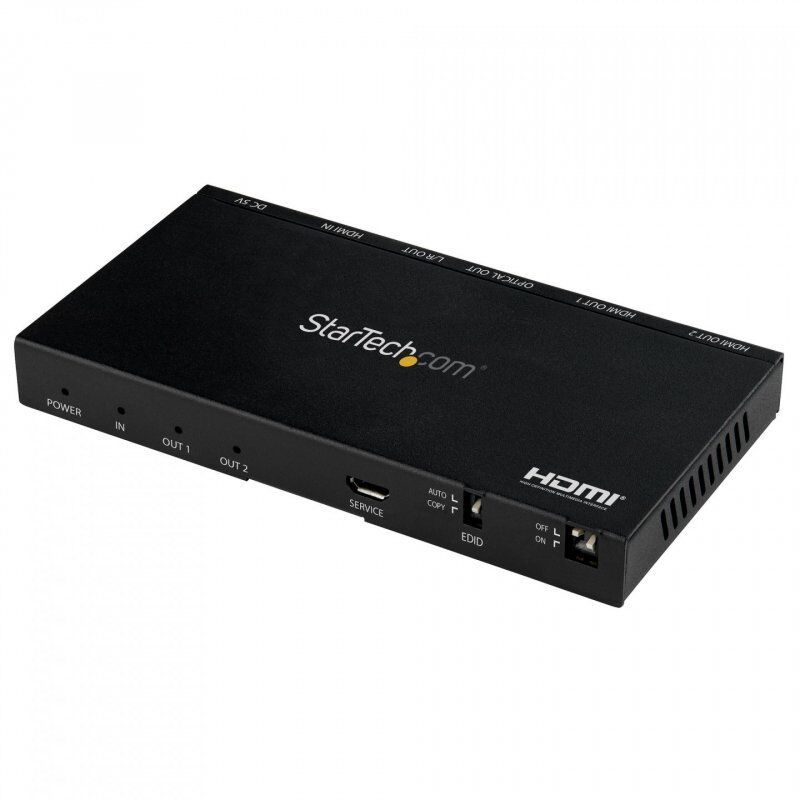 HDMI SPLITTER - 2 PORT HDMI 2.0 4K 60HZ WITH SCALER - 7.1 SOUND