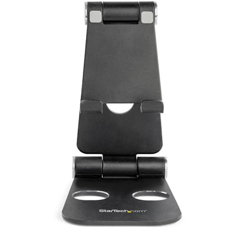 SMARTPHONE AND TABLET STAND - PORTABLE AND FOLDABLE - BLACK