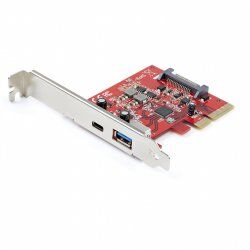 StarTech.com 2-Port 10Gbps USB-A & USB-C PCIe Card - USB 3.1 Gen 2 PCI Express Type C/A Host Controller Card Adapter - U