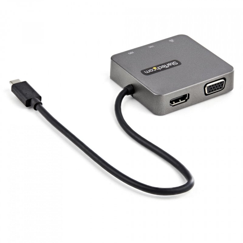 USB-C MULTIPORT ADAPTER 10 GBPS HDMI OR VGA-GEN 2 C A D/S PORTS