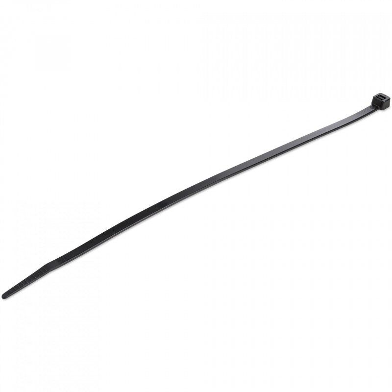 StarTech.com Colliers de Serrage 25 cm Noirs - Largeur 4 mm - Diam. faisceau 68 mm - Résistance traction 22 kg - Fermet
