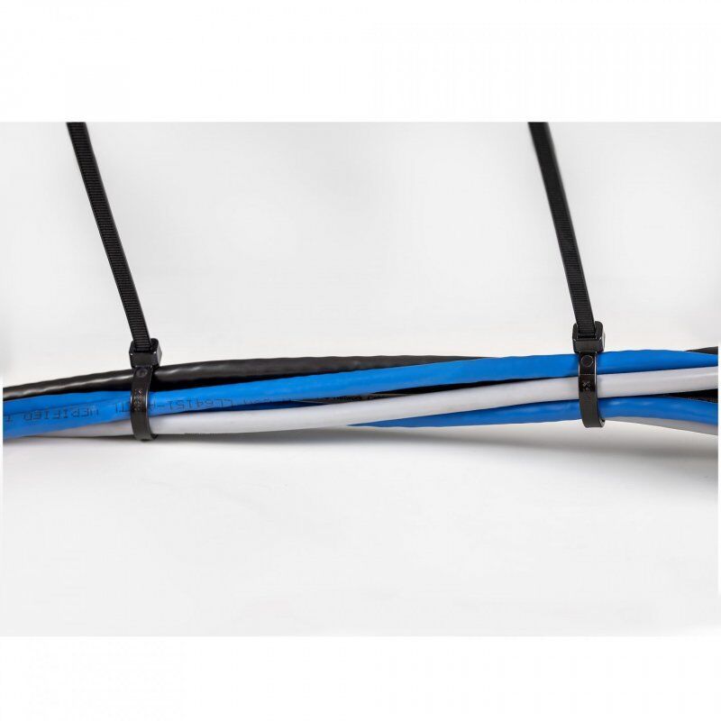 StarTech.com 10"(25cm) Cable Ties - 1/8"(4mm) wide, 2-5/8"(68mm) Bundle Diameter, 50lb(22kg) Tensile Strength, Nylon Sel
