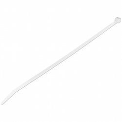 StarTech.com Colliers de Serrage 25 cm Blancs - Largeur 4 mm - Diam. faisceau 68 mm - Résistance traction 22 kg - Ferme