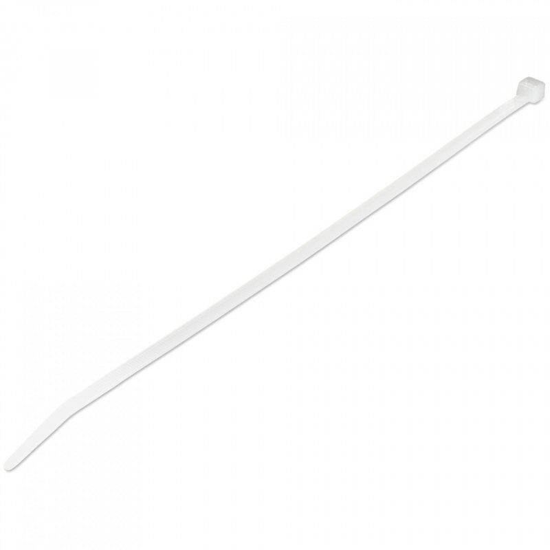 StarTech.com 10"(25cm) Cable Ties - 1/8"(4mm) wide, 2-5/8"(68mm) Bundle Diameter, 50lb(22kg) Tensile Strength, Nylon Sel