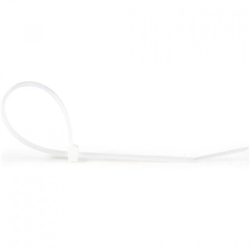 StarTech.com 10"(25cm) Cable Ties - 1/8"(4mm) wide, 2-5/8"(68mm) Bundle Diameter, 50lb(22kg) Tensile Strength, Nylon Sel