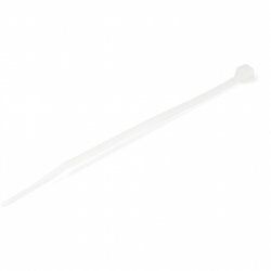 StarTech.com Colliers de Serrage 10 cm Blancs - Largeur 2 mm - Diam. faisceau 22 mm - Résistance traction 8 kg - Fermet