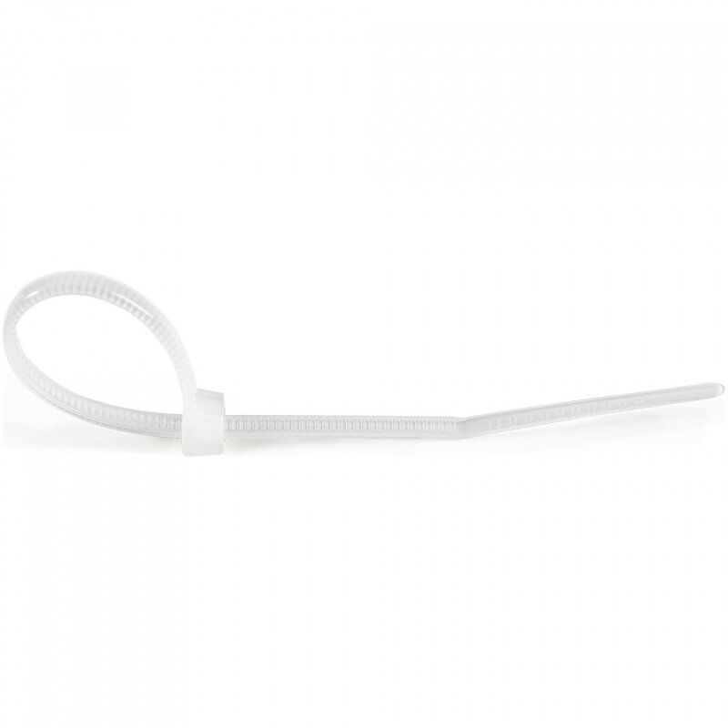 StarTech.com 4"(10cm) Cable Ties - 1/16"(2mm) wide, 7/8"(22mm) Bundle Diameter, 18lb(8kg) Tensile Strength, Nylon Self L