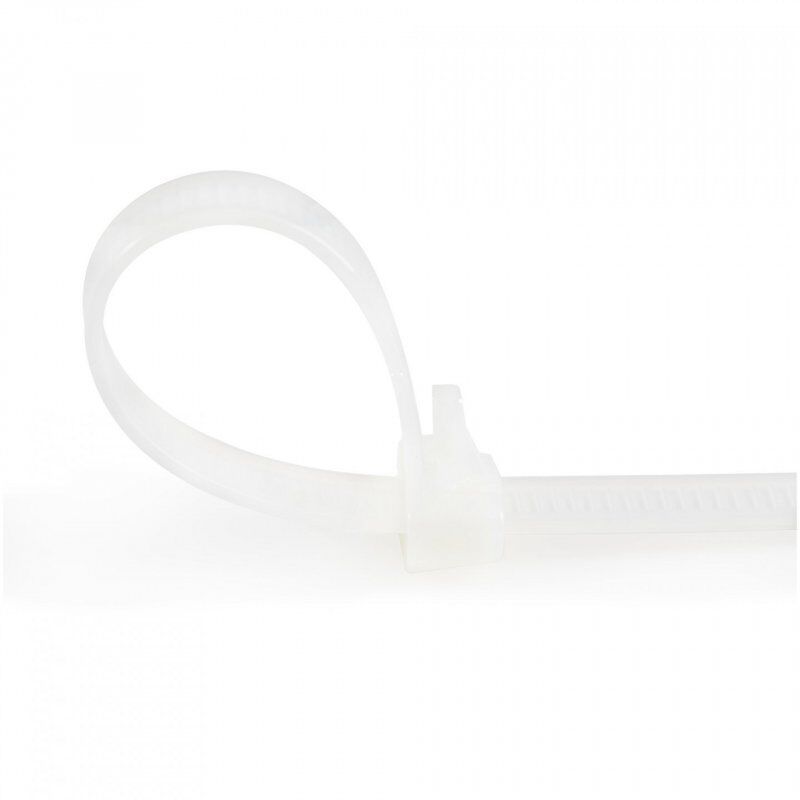 StarTech.com 10"(25cm) Reusable Cable Ties - 1/4"(7mm) wide, 2-1/2"(65mm) Bundle Dia. 50lb(22kg) Tensile Strength, Relea