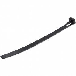 StarTech.com 6"(15cm) Reusable Cable Ties - 1/4"(7mm) wide, 1-3/8"(35mm) Bundle Dia. 50lb(22kg) Tensile Strength, Releas