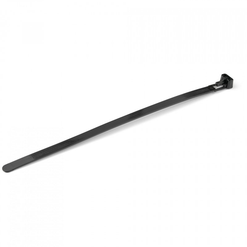 StarTech.com 8"(20cm) Reusable Cable Ties - 1/4"(7mm) wide, 1-7/8"(50mm) Bundle Dia. 50lb(22kg) Tensile Strength, Releas