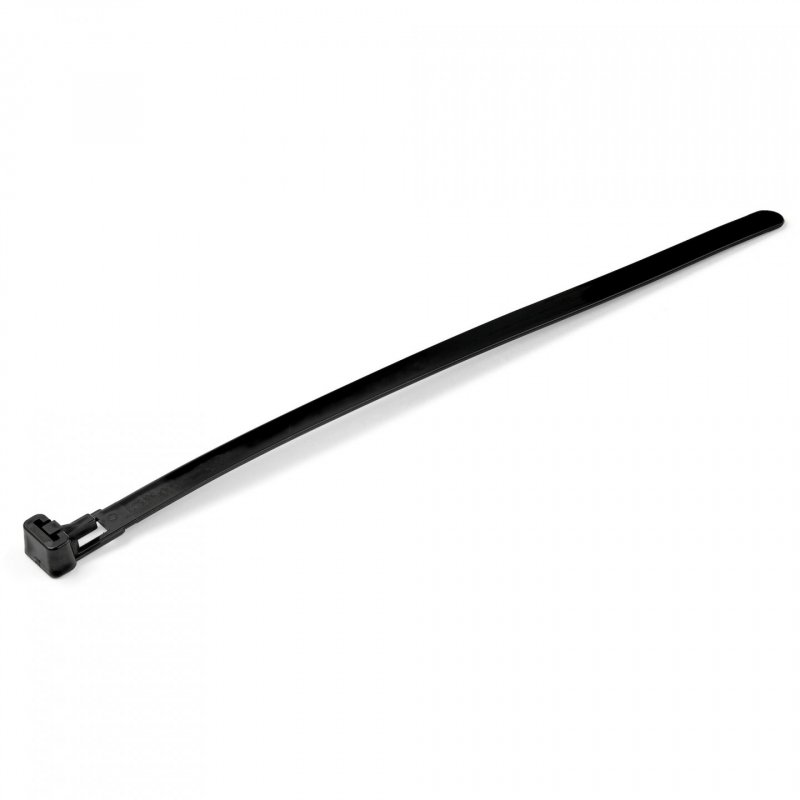 StarTech.com 8"(20cm) Reusable Cable Ties - 1/4"(7mm) wide, 1-7/8"(50mm) Bundle Dia. 50lb(22kg) Tensile Strength, Releas