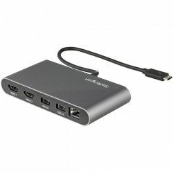 StarTech.com Mini Dock Thunderbolt 3 - Station d'Accueil Portable pour Deux Écrans avec HDMI 4K 60Hz, 2 x Hub USB-A (3.