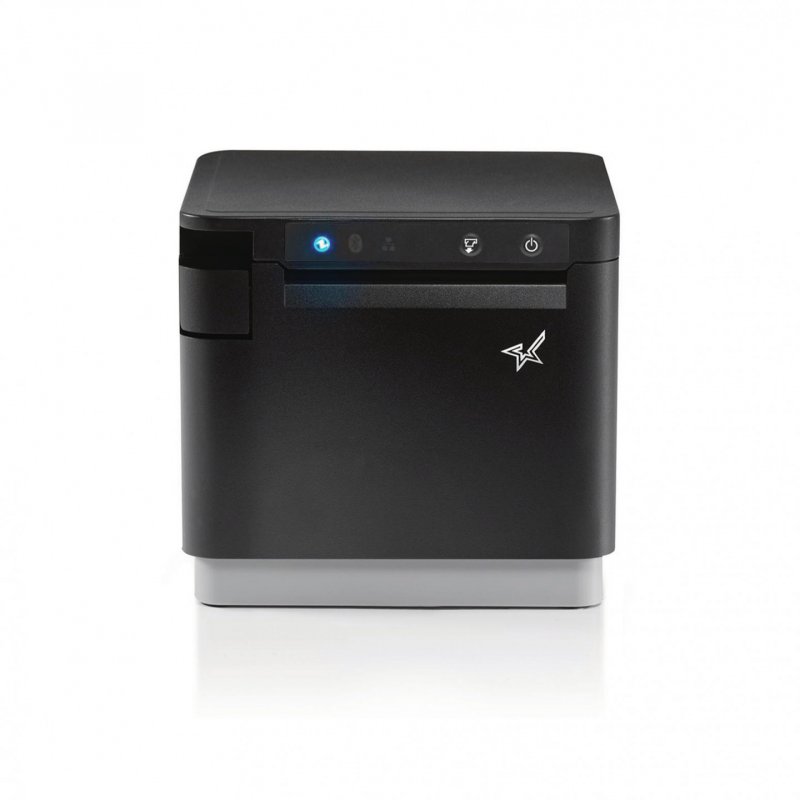 Star Micronics mC-Print3, Thermal, 3in, Cutter, Ethernet (LAN), USB, CloudPRNT, Black, EU & UK, PS60C Power Supply inclu