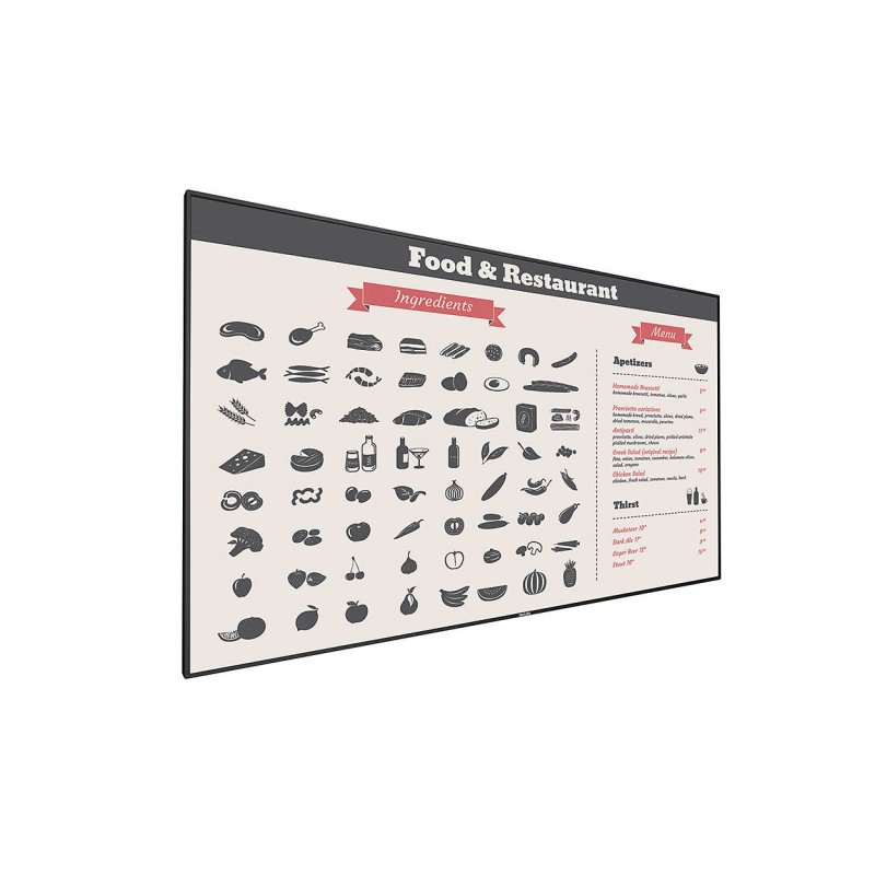 Philips E-Line Display Digital signage flat panel 138.7 cm (54.6") LED 500 cd/m² Full HD Black