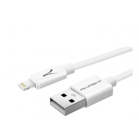 Akashi ALTCABLEMFIW mobile phone cable White 1 m USB A Lightning