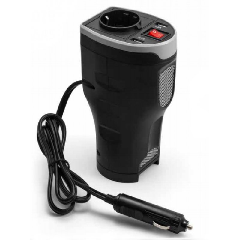 TECHNAXX compatible VOLTAGE CONVERTERS WITH 2 USB PORTS TE13 F/VEHICLE