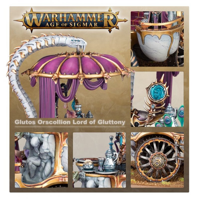 Warhammer AoS - Hedonites of Slaanesh Glutos Orscollion, Lord of Gluttony