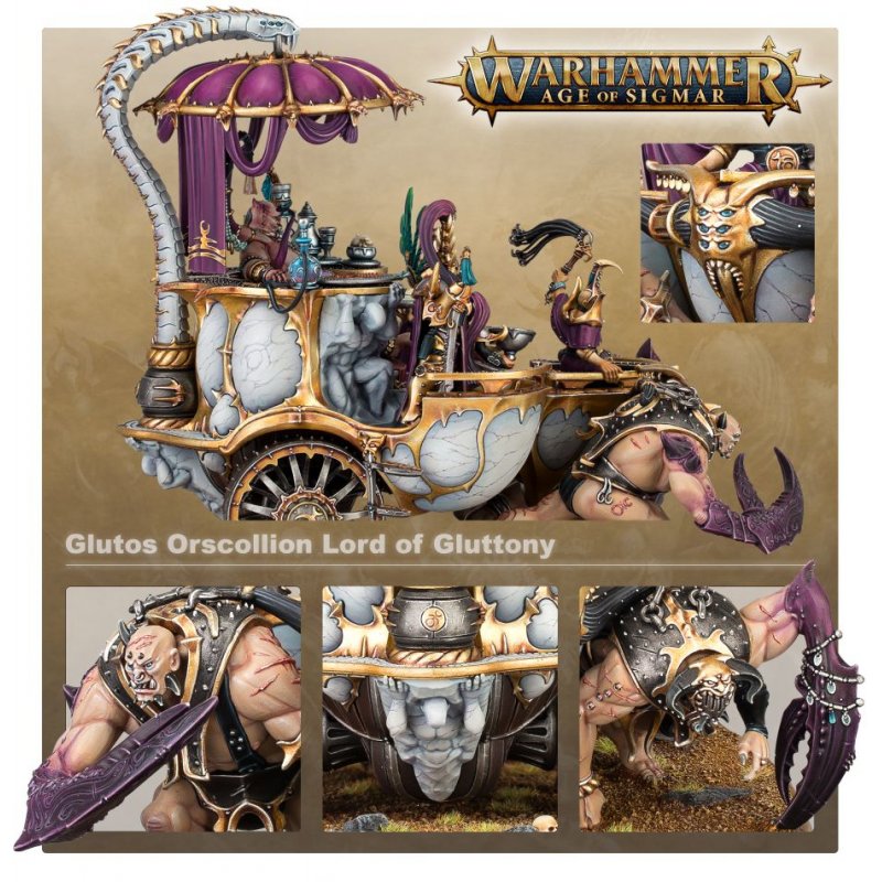 Warhammer AoS - Hedonites of Slaanesh Glutos Orscollion, Lord of Gluttony