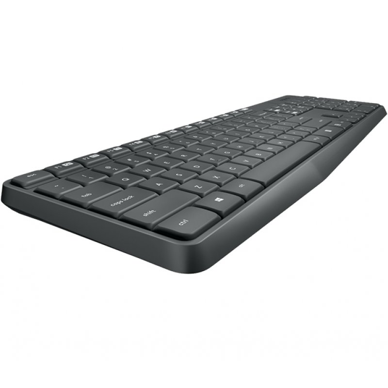 Logitech MK235 clavier Souris incluse RF sans fil Hongrois Gris